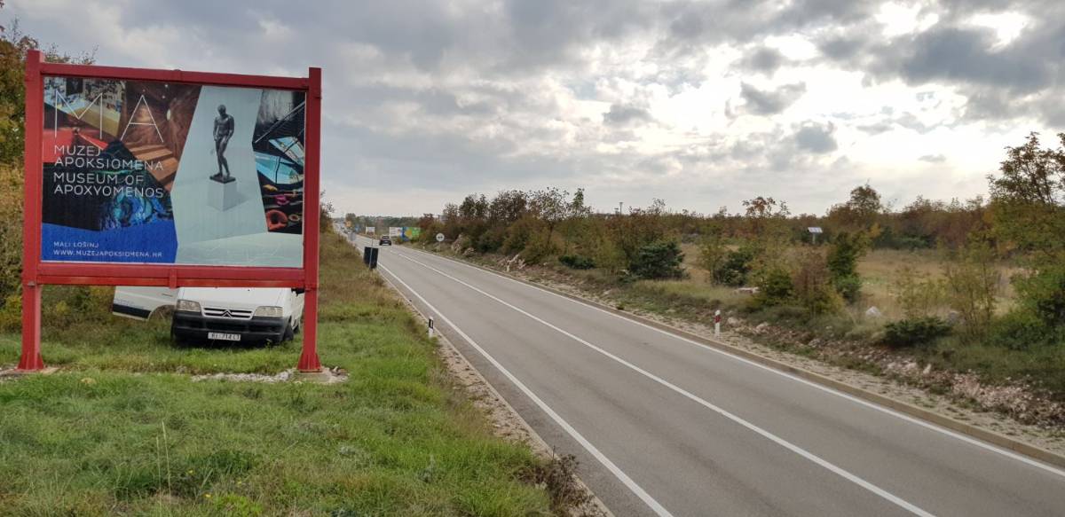 Jumbo pano uz prometnicu na ulazu prema Krku